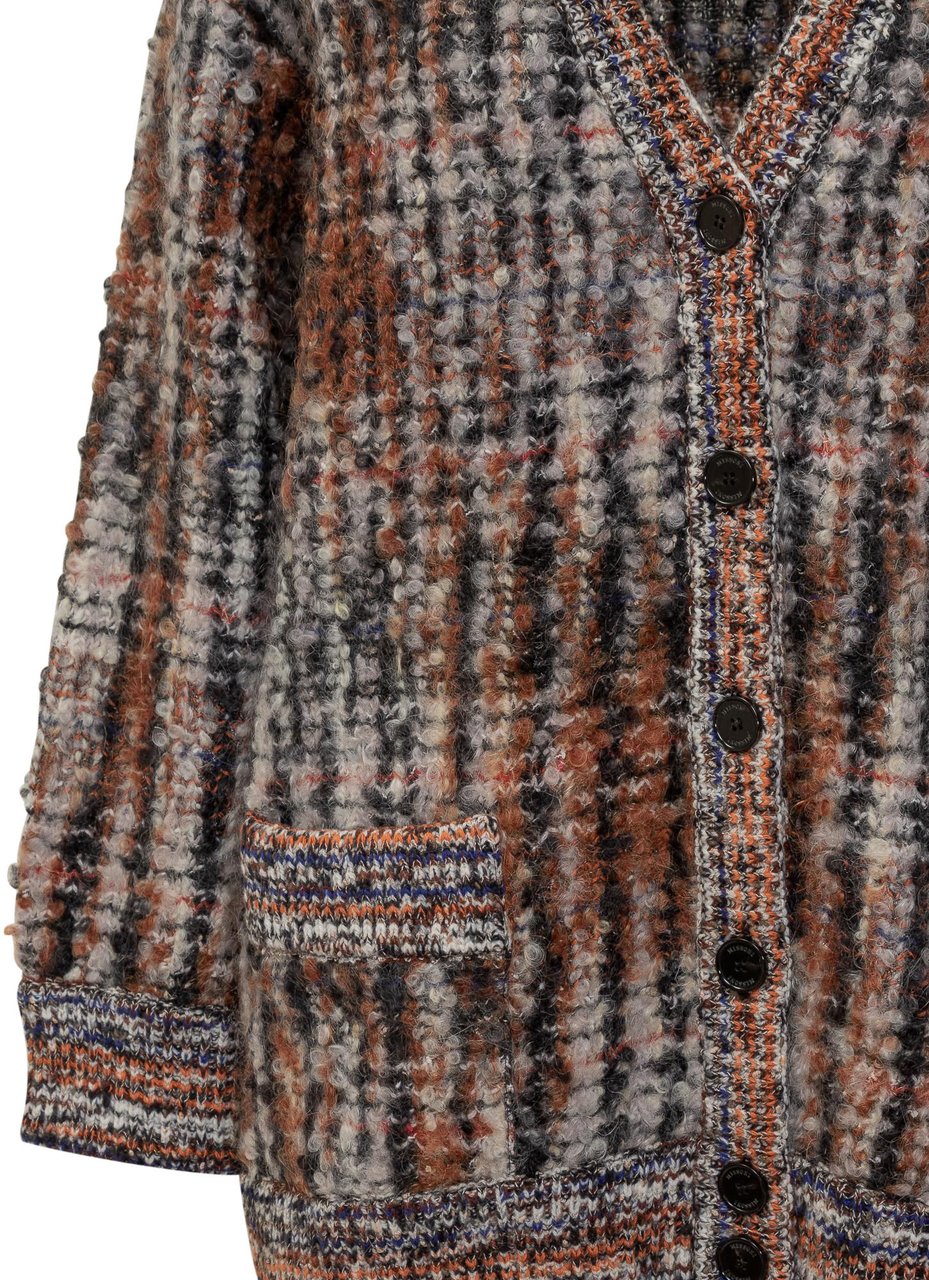 Missoni Cardigan Lungo in Lana a Fantasia Missoni Divers