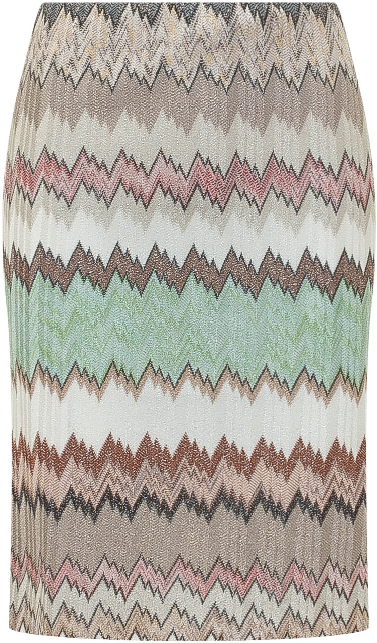 Missoni Gonna Midi in Maglia Chevron Divers