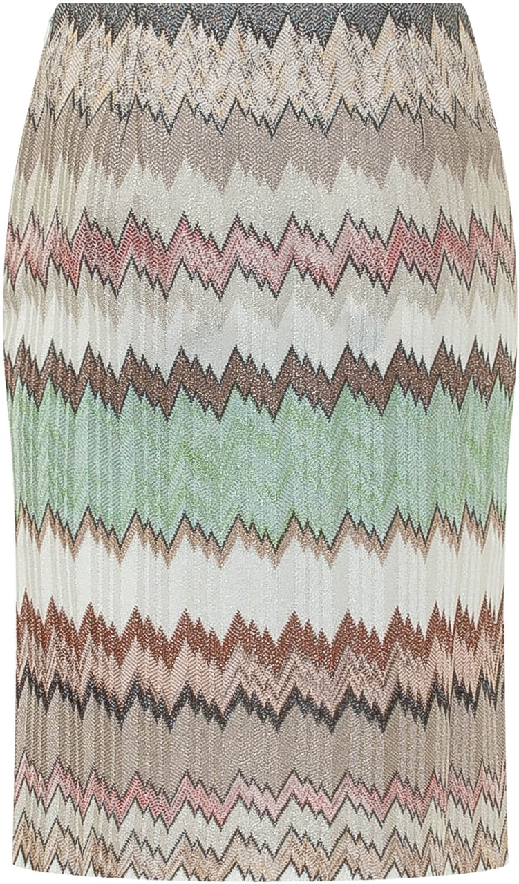 Missoni Gonna Midi in Maglia Chevron Divers