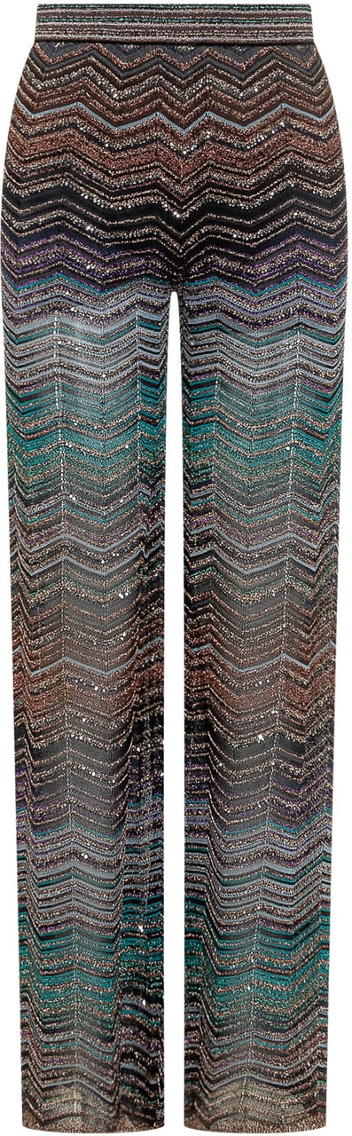 Missoni Pantaloni Lunghi in Maglia Metallizzata Divers