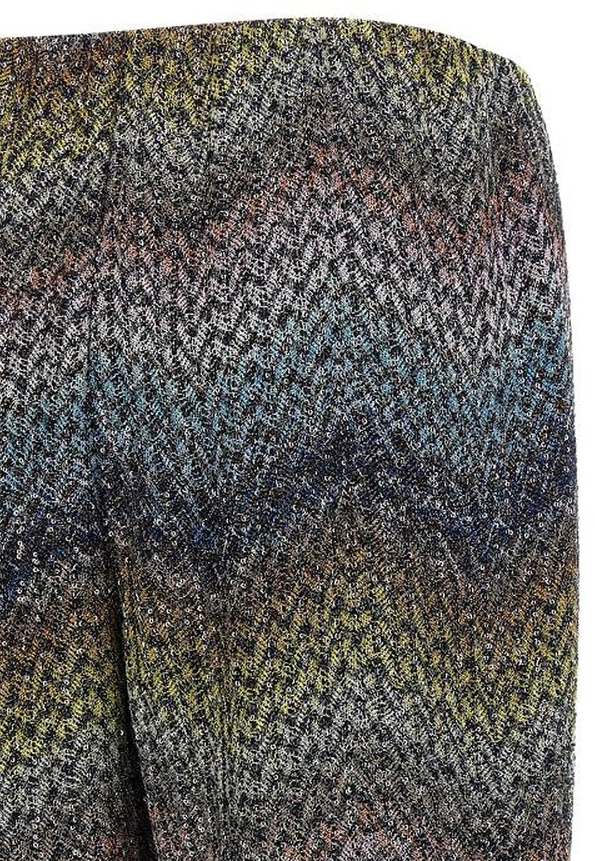 Missoni Trousers Multiblue/Yellow/Viola Divers