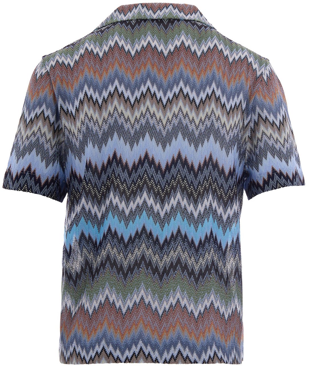Missoni Shirts Multicolor Blue Tone Blauw