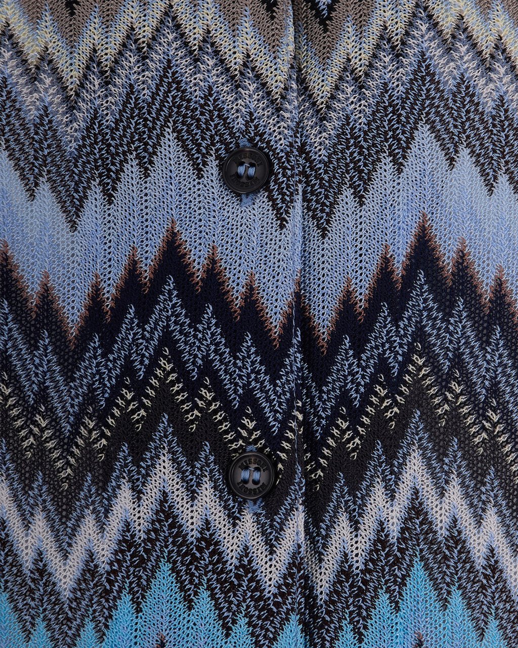 Missoni Shirts Multicolor Blue Tone Blauw