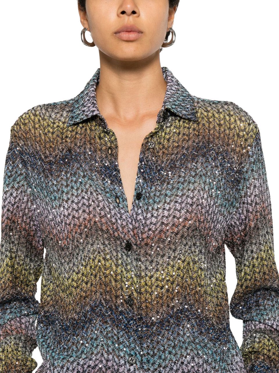 Missoni Shirts Blu Divers