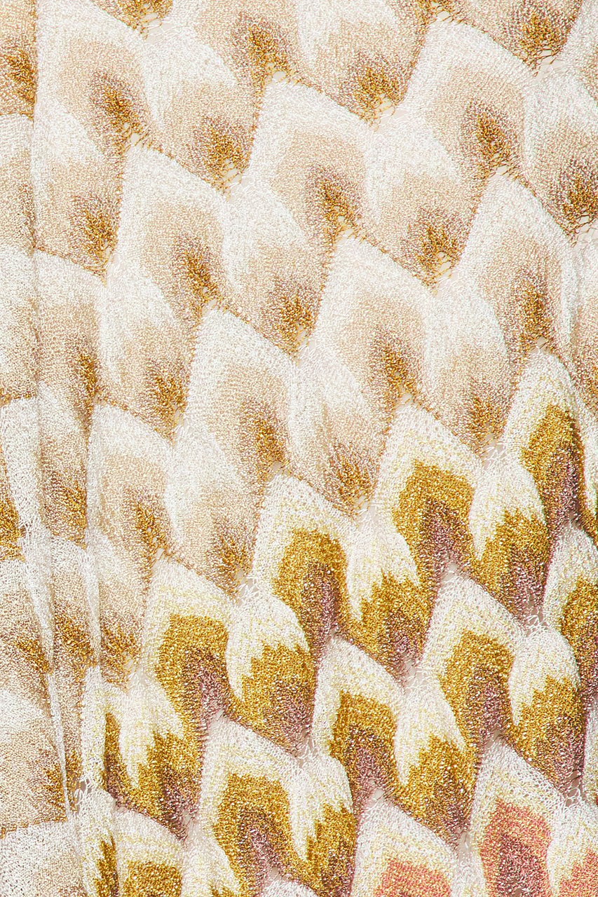 Missoni Dresses Gold/Beigeonwhtbase Wit