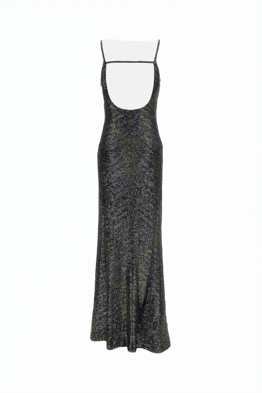 Missoni Multicolor Caperdoni Chevron Knit Maxi Dress Zwart