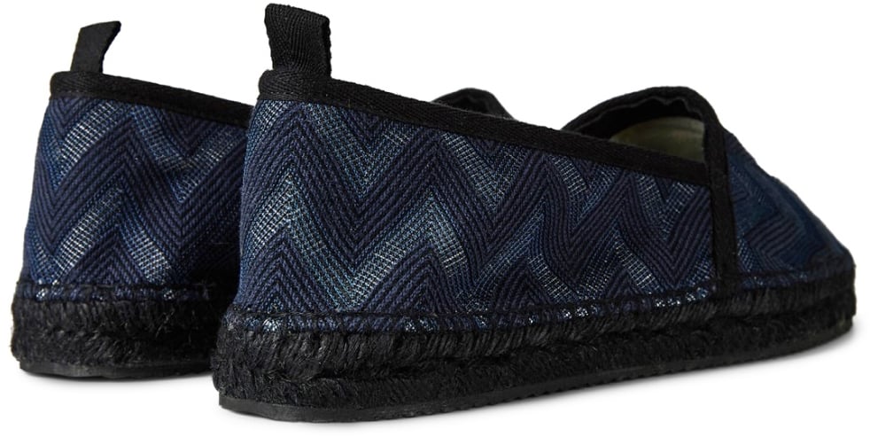 Missoni Elle Wave Zig Zag Espadrilles Blauw