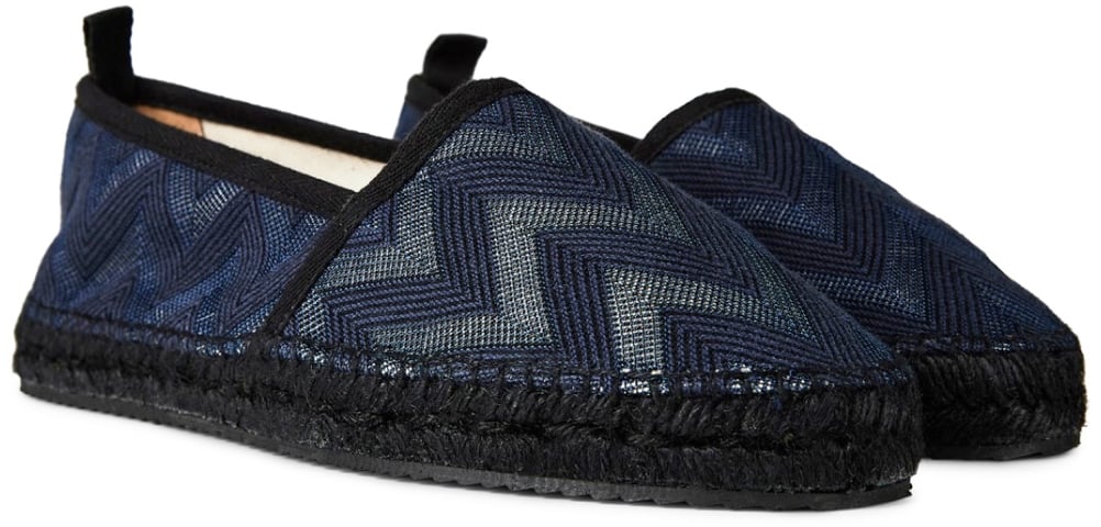 Missoni Elle Wave Zig Zag Espadrilles Blauw