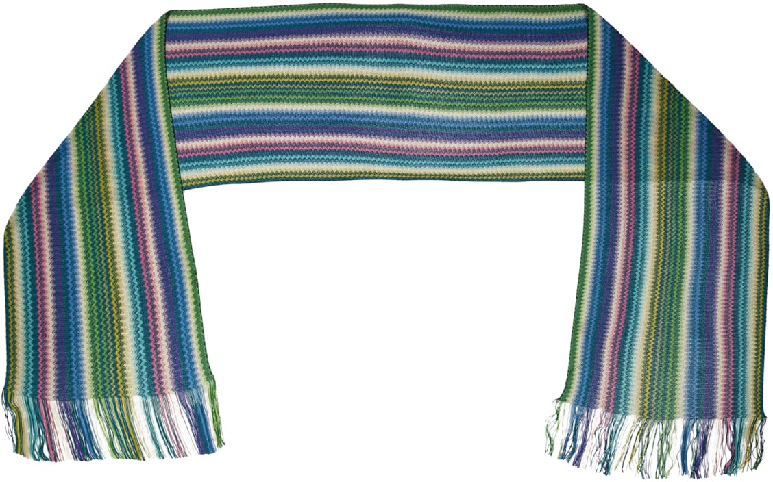 Missoni Zig Zag Striped Scarf Divers