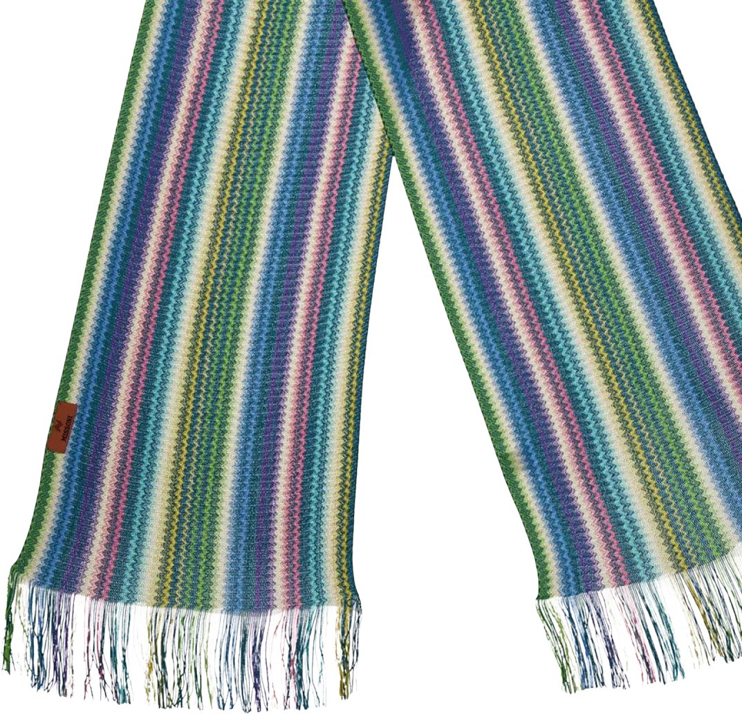 Missoni Zig Zag Striped Scarf Divers