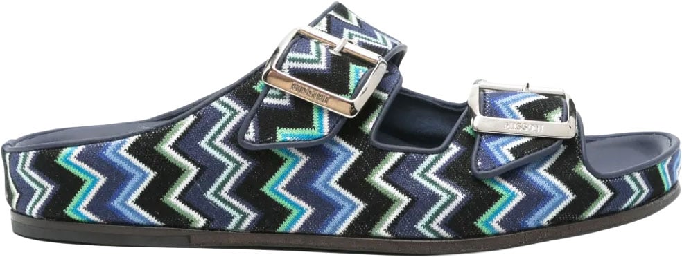Missoni Men'S Sandal With Distinctive Cross-Strap Design Grijs
