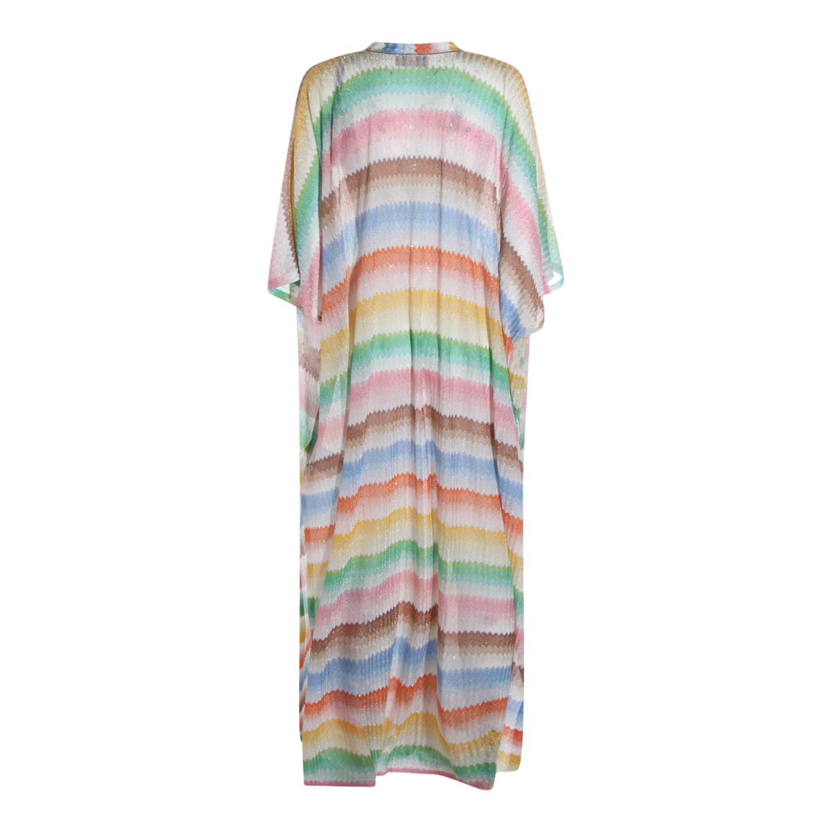 Missoni Fitted Midi Dress with Zigzag Pattern Rood