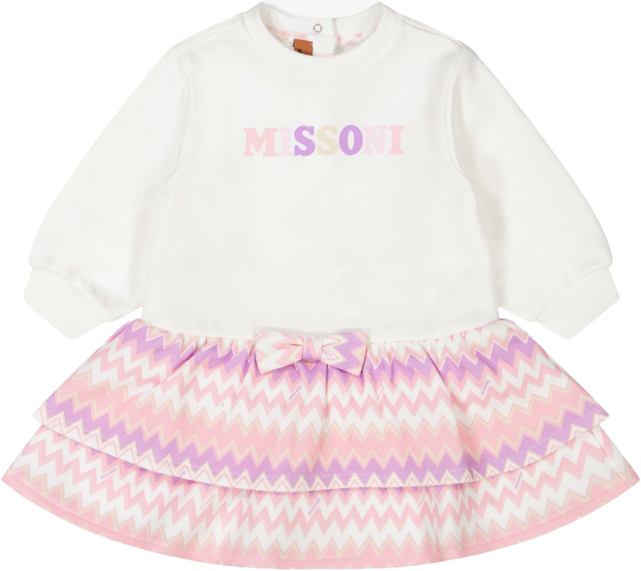 Missoni Missoni Baby Meisjes Jurk In Wit Wit