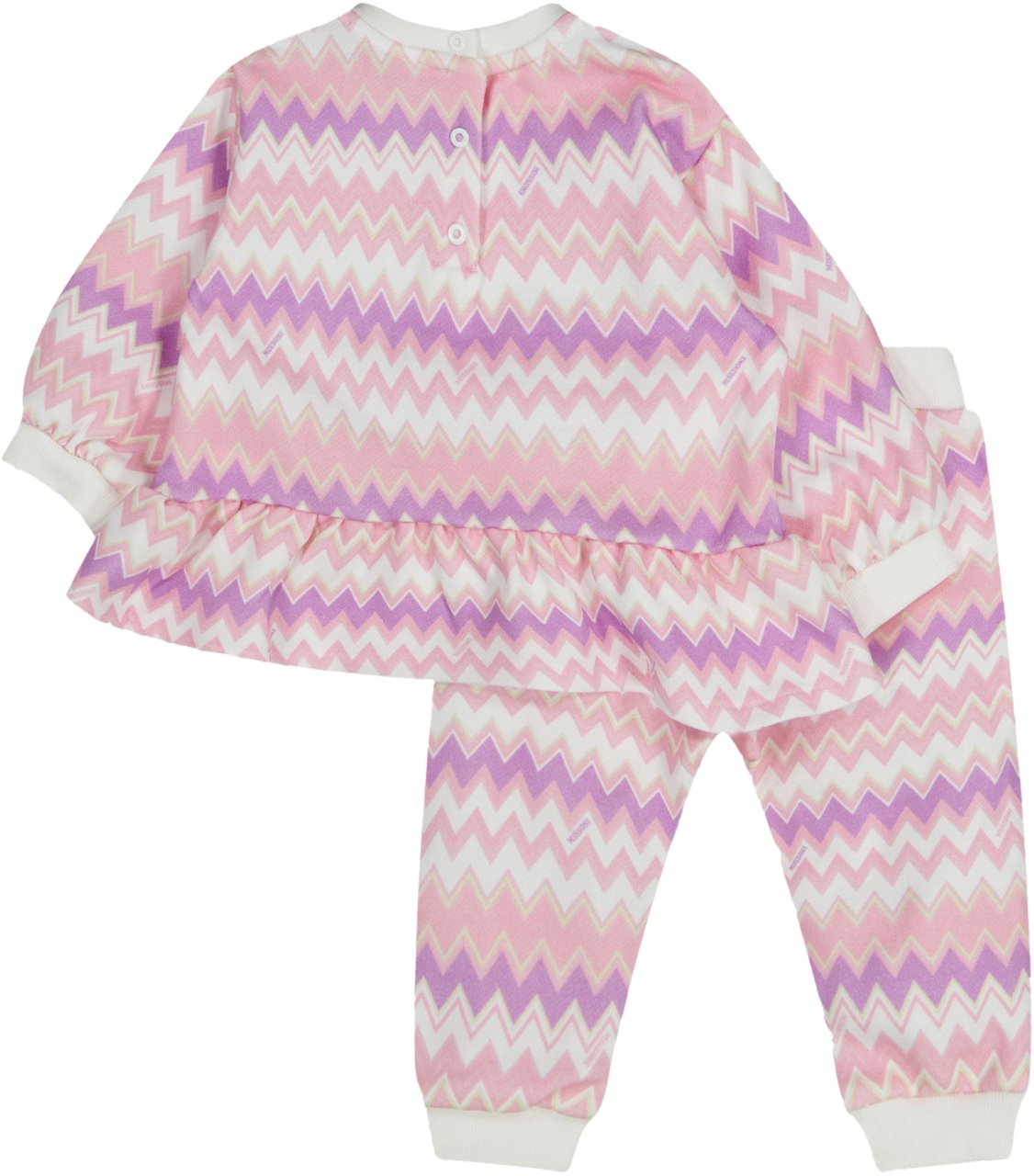Missoni Missoni Baby Meisjes Joggingpak In Licht Roze Roze