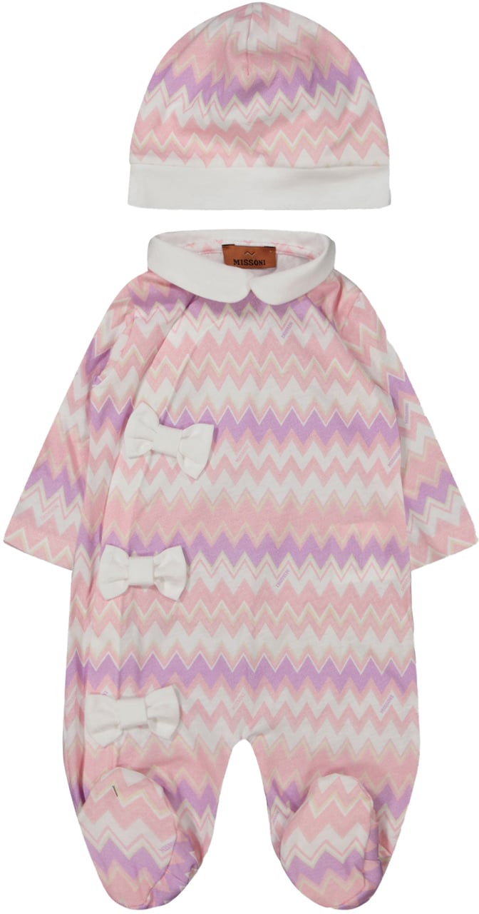 Missoni Missoni Baby Meisjes Boxpakje In Licht Roze Roze