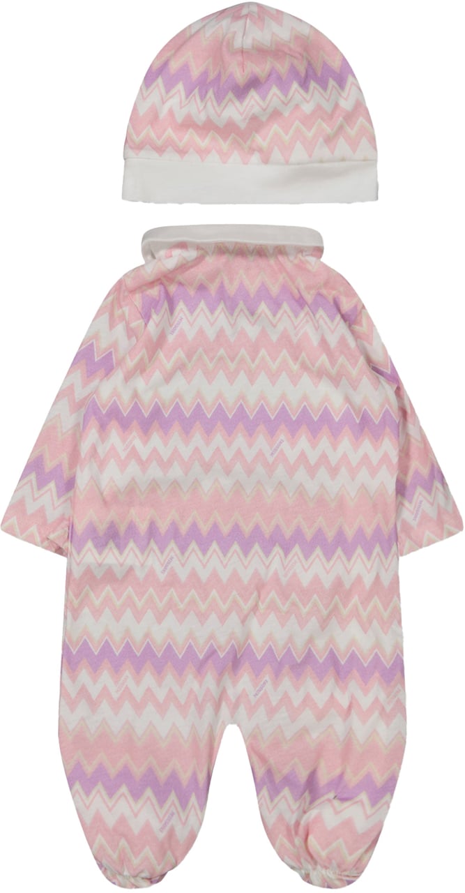 Missoni Missoni Baby Meisjes Boxpakje In Licht Roze Roze