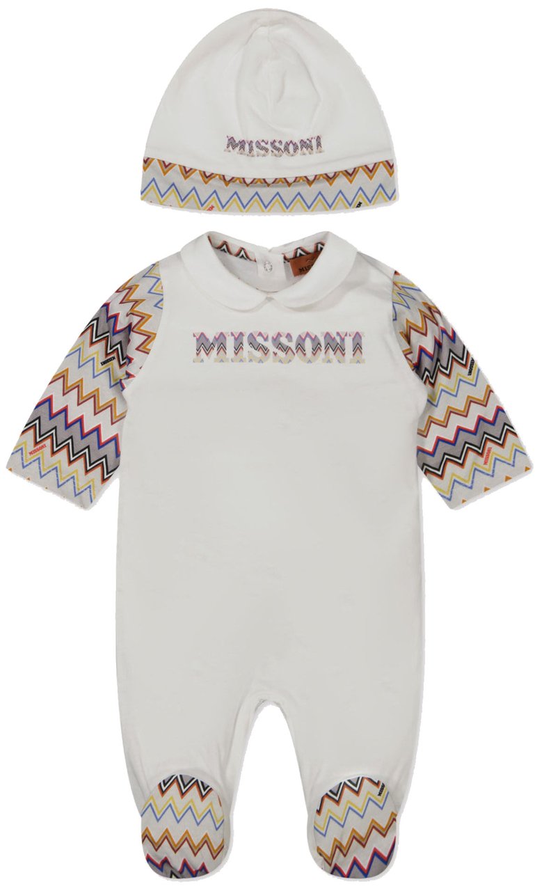 Missoni Missoni Baby Jongens Boxpakje In Wit Wit