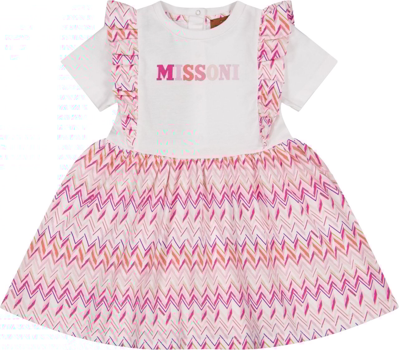 Missoni Missoni Baby Meisjes Jurk In Licht Roze Roze