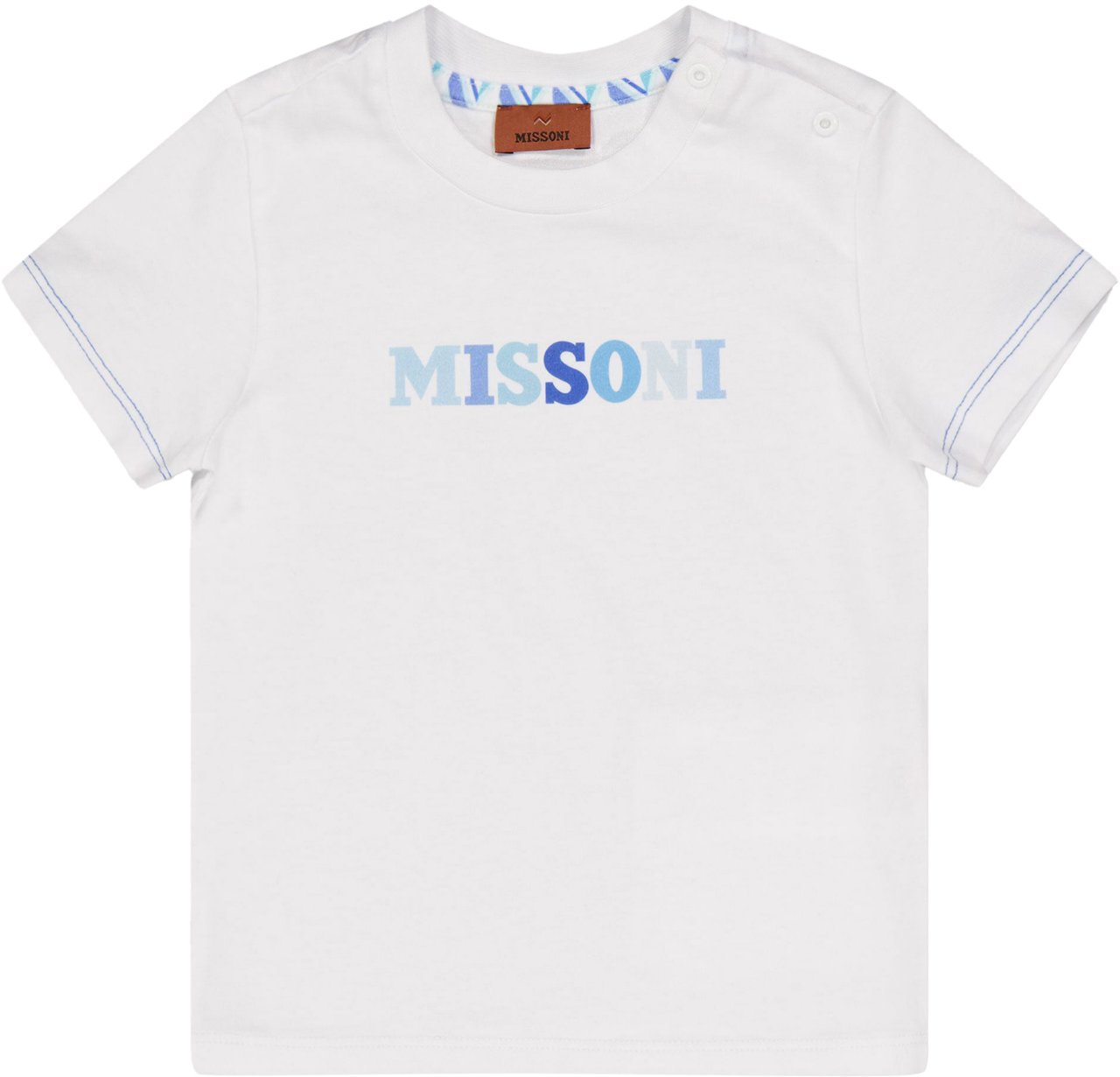 Missoni Missoni Baby Jongens T-Shirt In Wit Wit