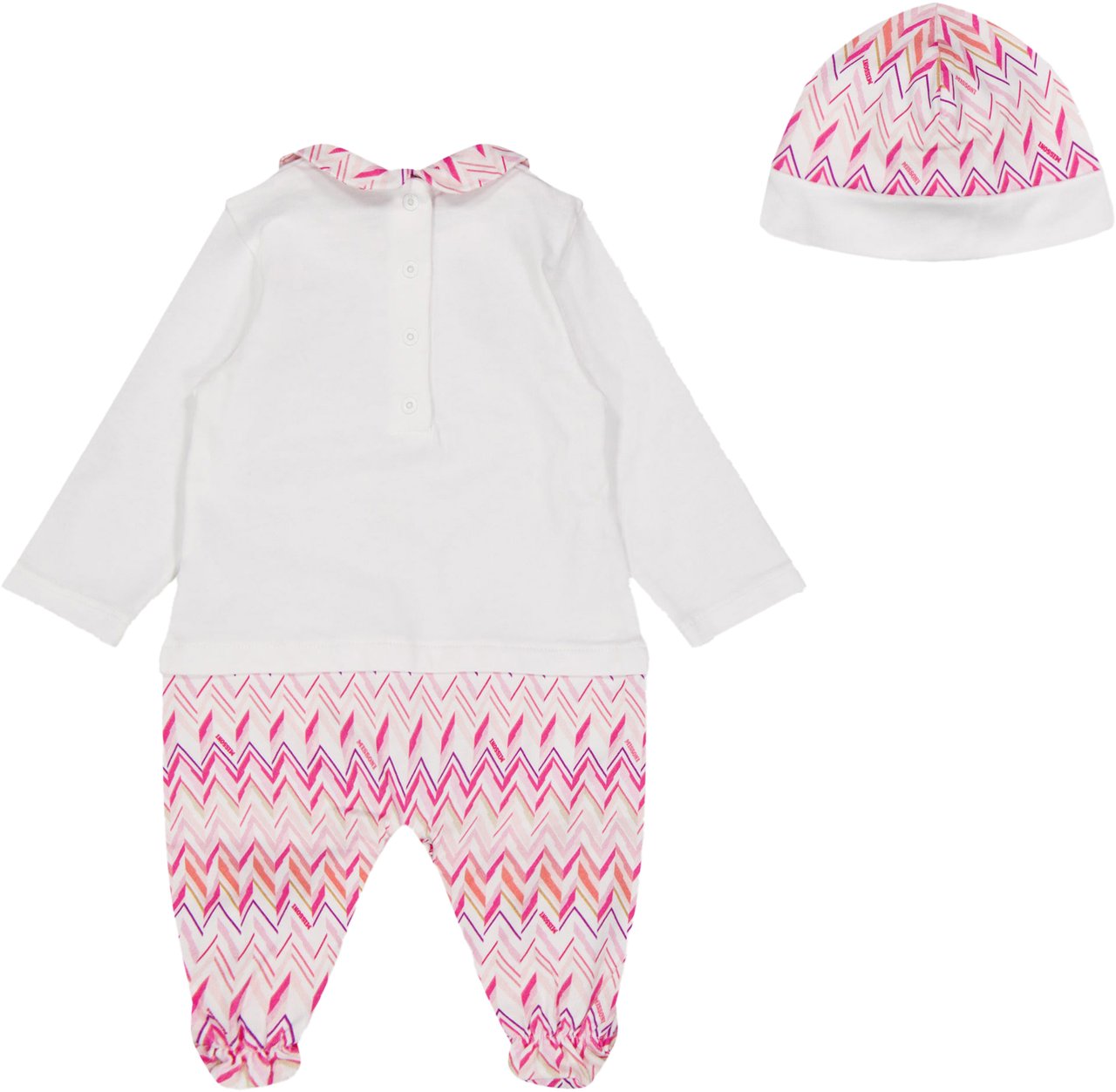 Missoni Missoni Baby Meisjes Boxpakje In Wit Wit