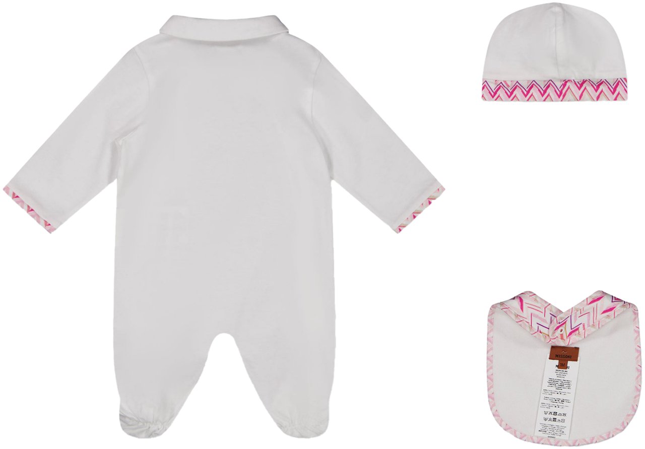 Missoni Missoni Baby Meisjes Boxpakje In Wit Wit