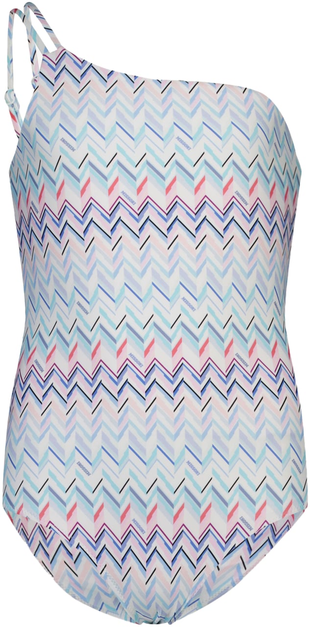 Missoni Missoni Kinder Meisjes Zwemkleding In Turquoise Blauw