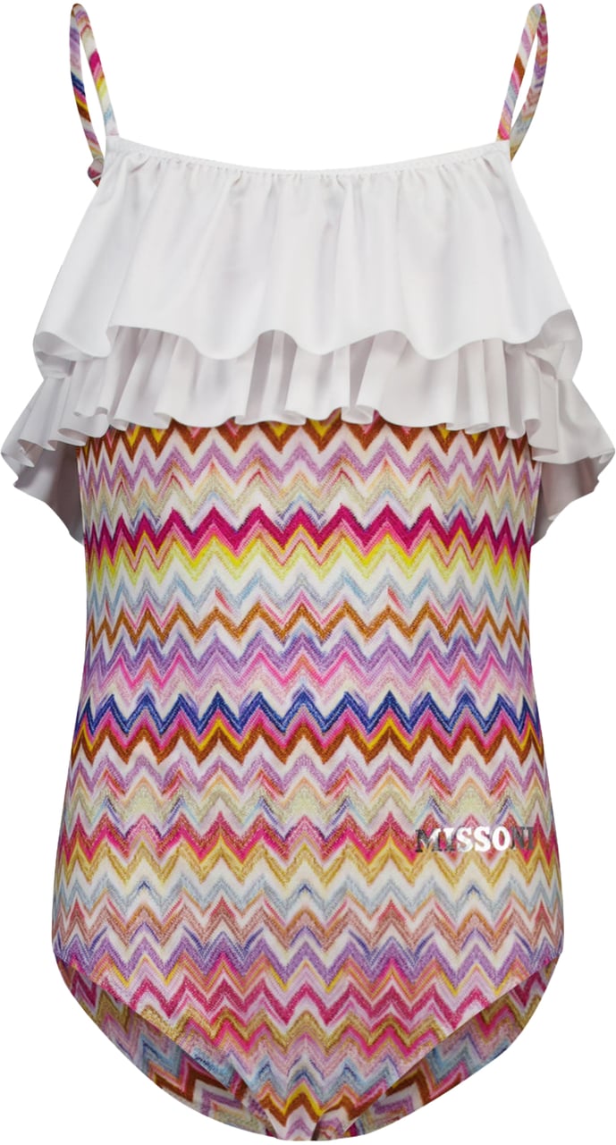 Missoni Missoni Kinder Meisjes Zwemkleding In Fuchsia Roze