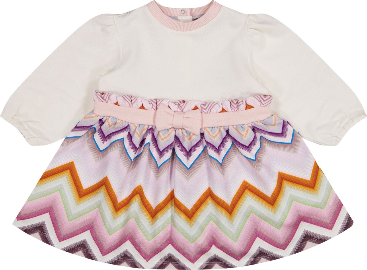 Missoni Baby Meisjes Jurk In Off White Wit
