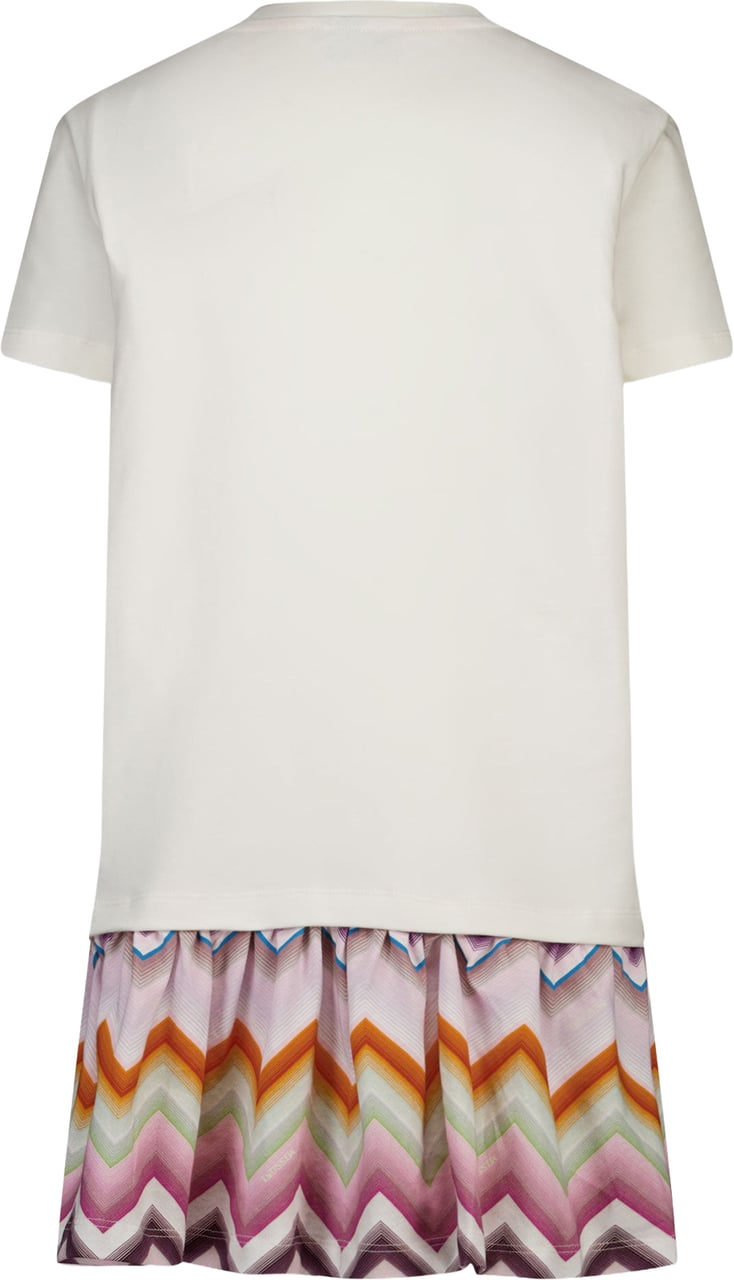 Missoni Kinder Meisjes Jurk In Off White Wit
