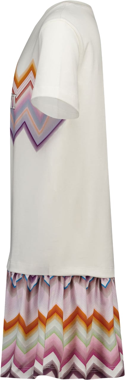 Missoni Kinder Meisjes Jurk In Off White Wit