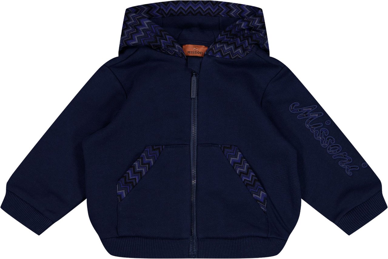 Missoni Baby Jongens Vest In Navy Blauw