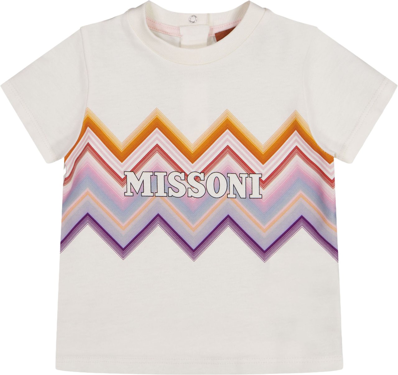 Missoni Baby Meisjes T-Shirt In Off White Wit