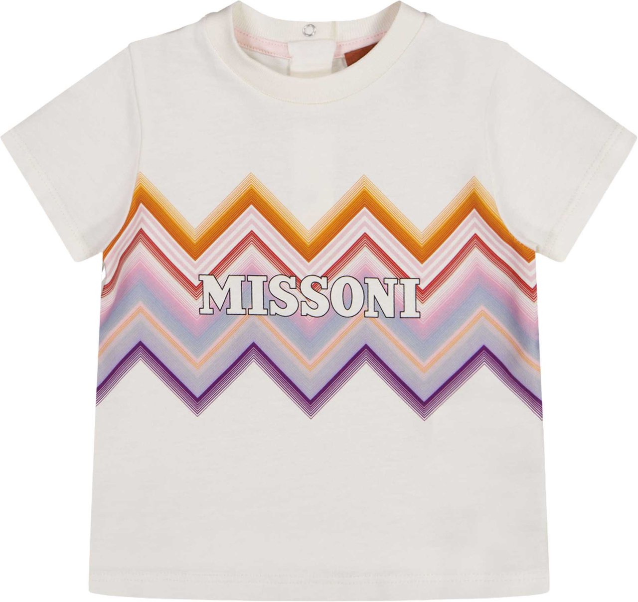 Missoni Baby Meisjes T-Shirt In Off White Wit