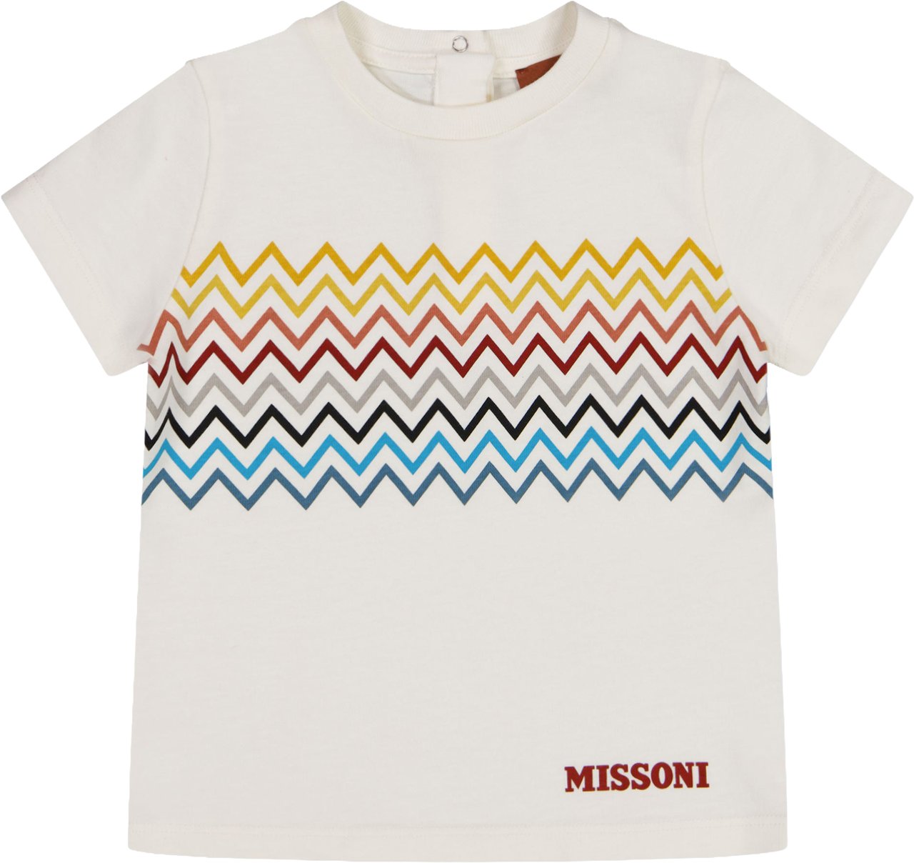 Missoni Baby Jongens T-Shirt In Off White Wit
