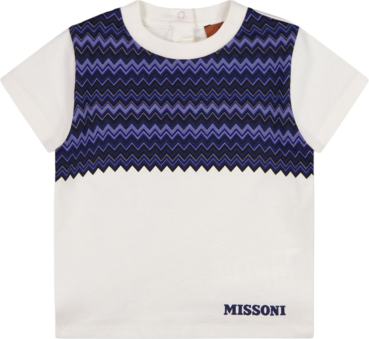 Missoni Baby Jongens T-Shirt In Off White Wit