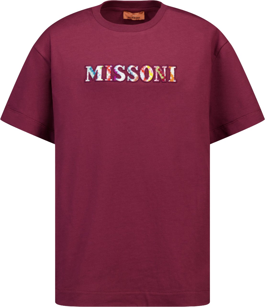 Missoni Kinder Meisjes T-Shirt In Bordeaux Rood