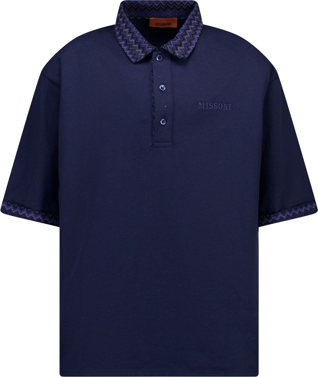 Missoni Kinder Jongens Polo In Navy Blauw