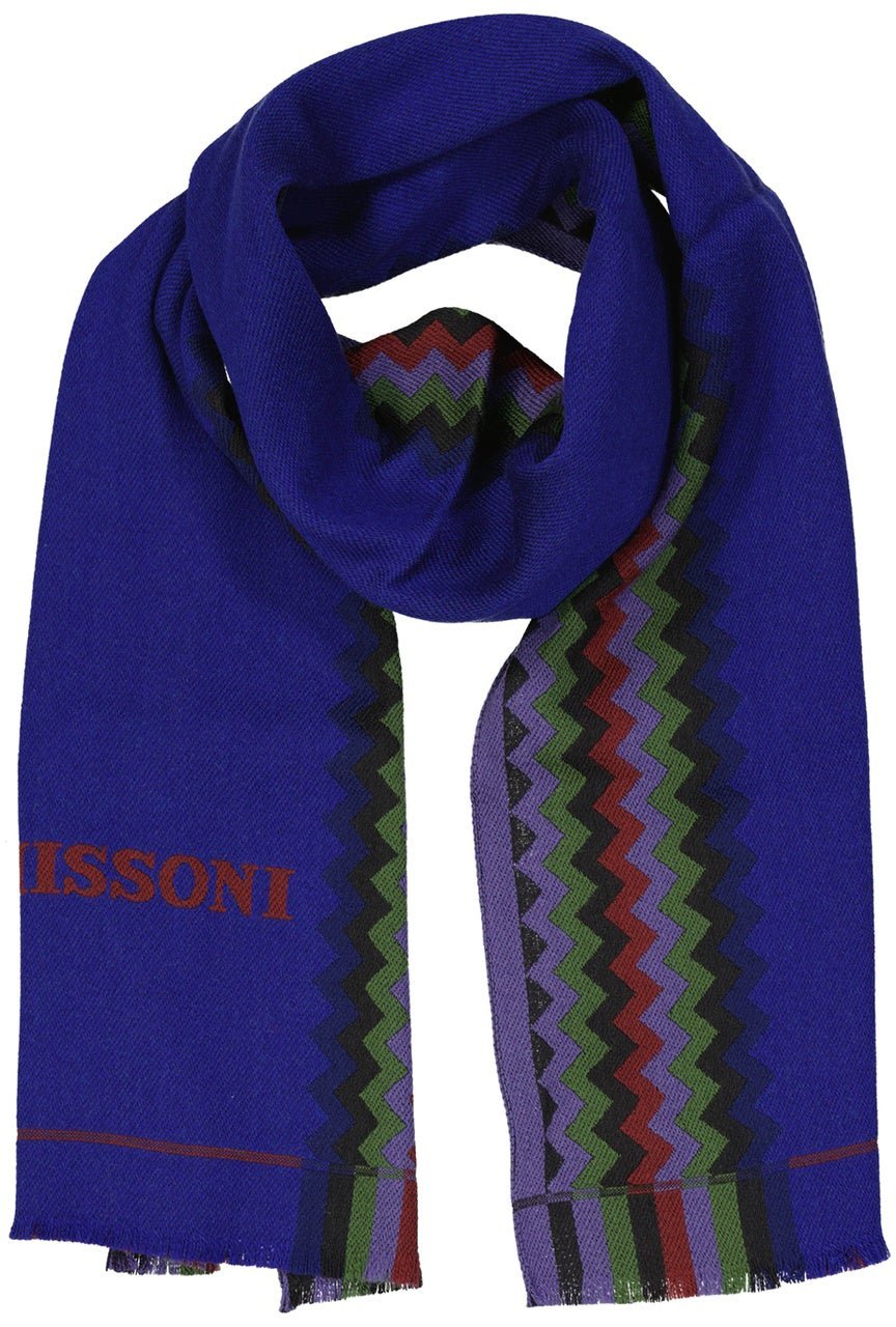 Missoni MISSONI Wool Scarf Blauw