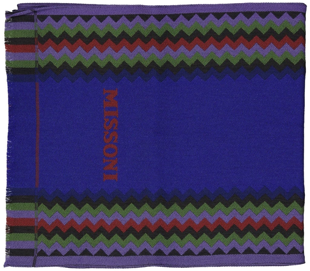 Missoni MISSONI Wool Scarf Blauw