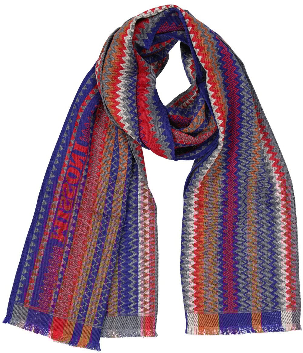Missoni MISSONI Wool Scarf Blauw