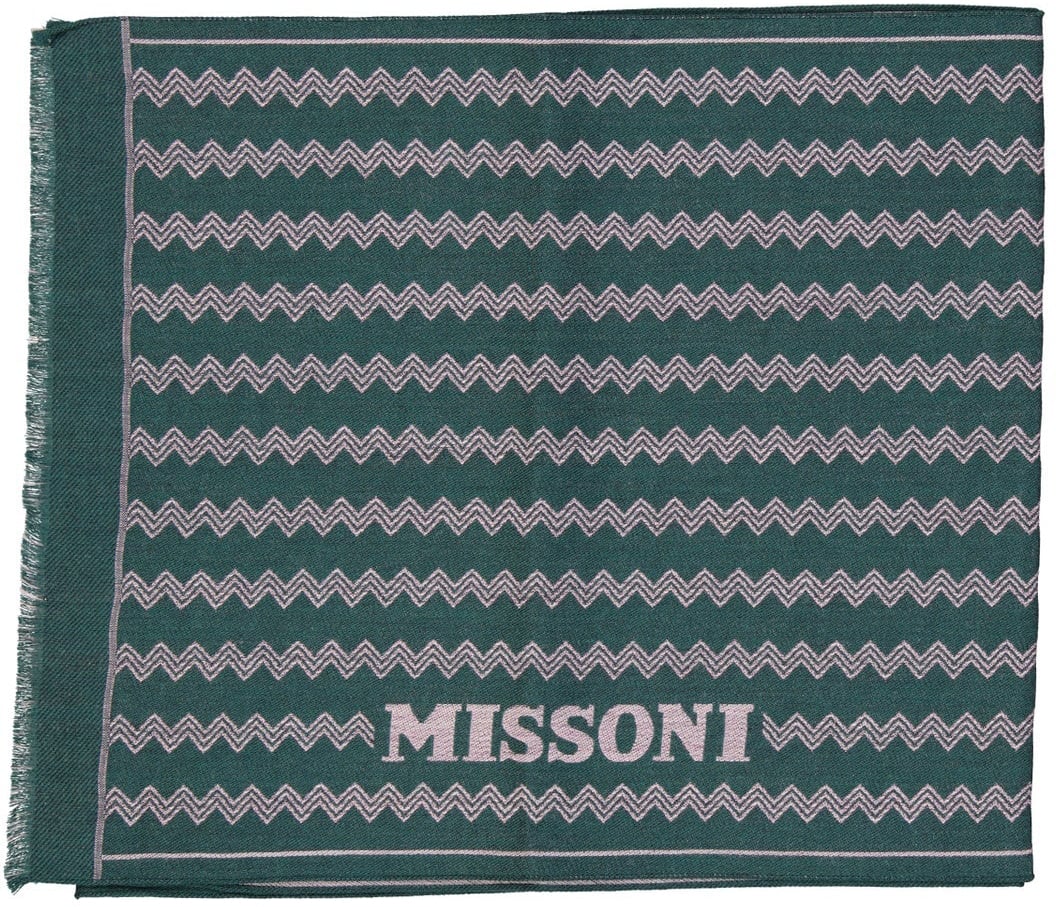 Missoni MISSONI Wool Scarf Groen
