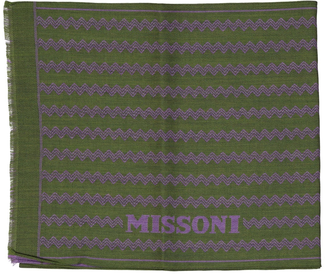 Missoni MISSONI Wool Scarf Groen