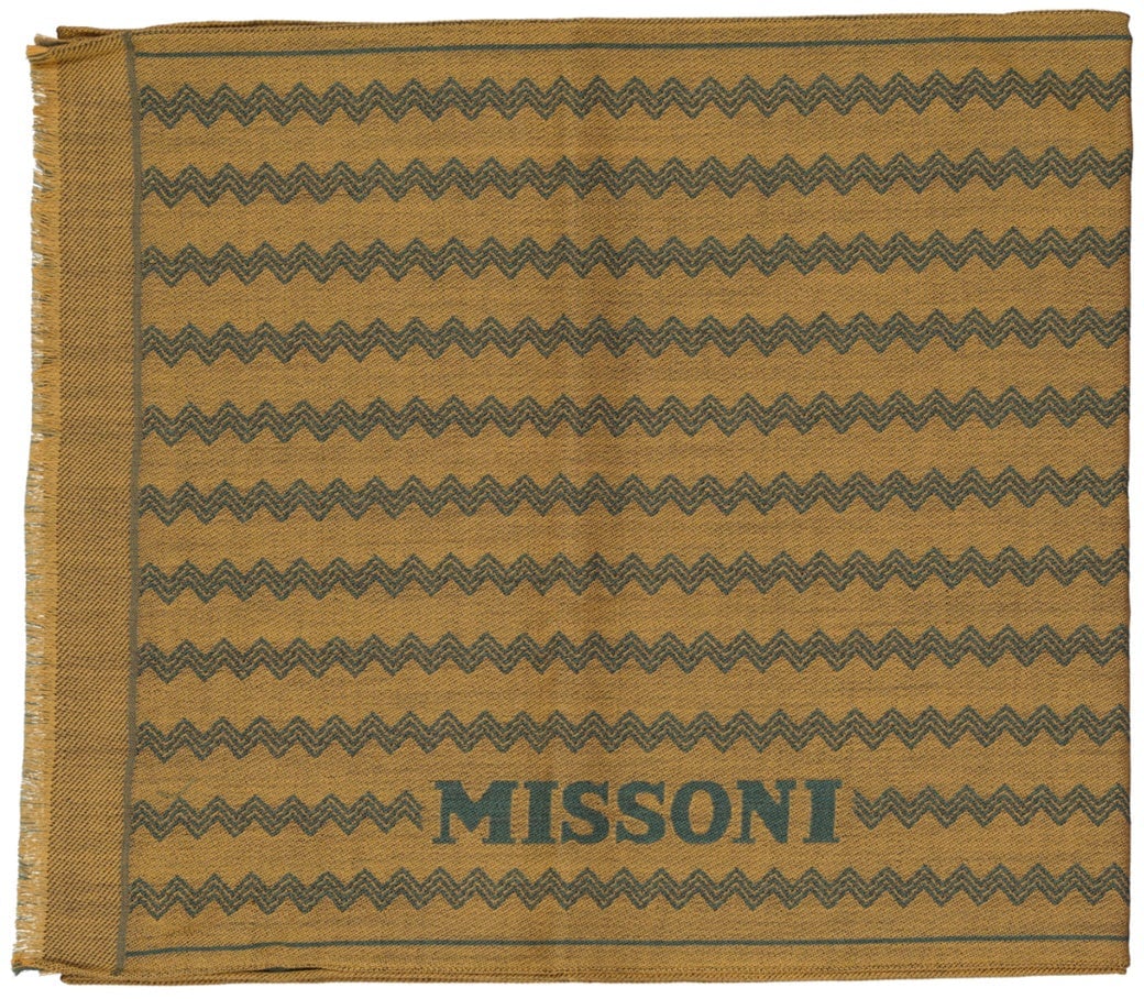 Missoni MISSONI Wool Scarf Geel