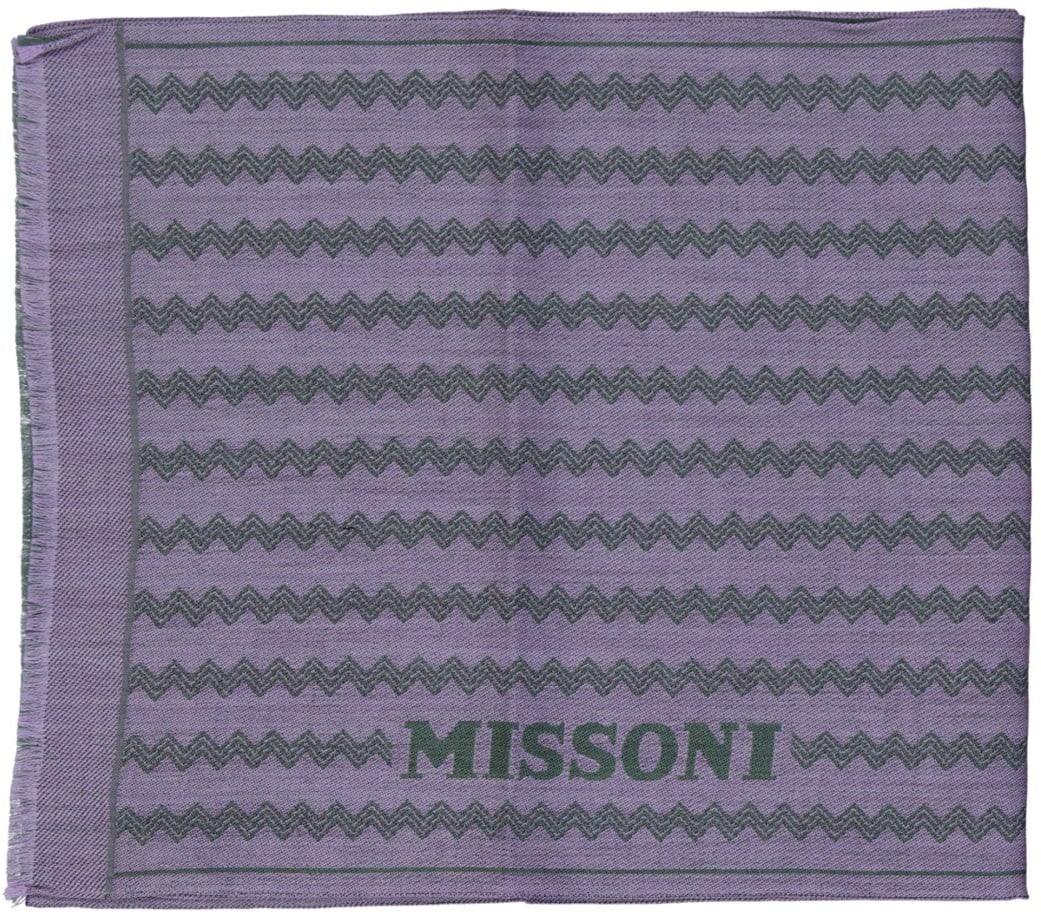 Missoni MISSONI Wool Scarf Paars