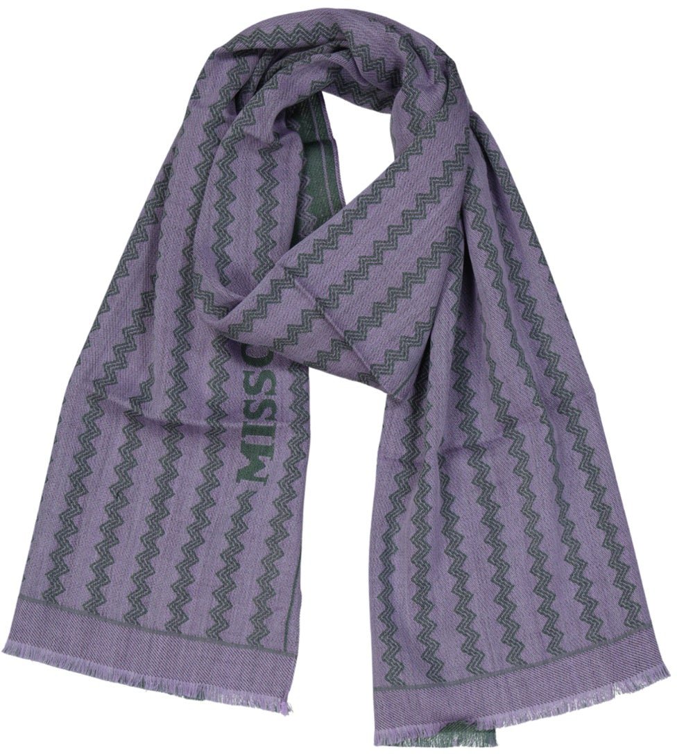 Missoni MISSONI Wool Scarf Paars