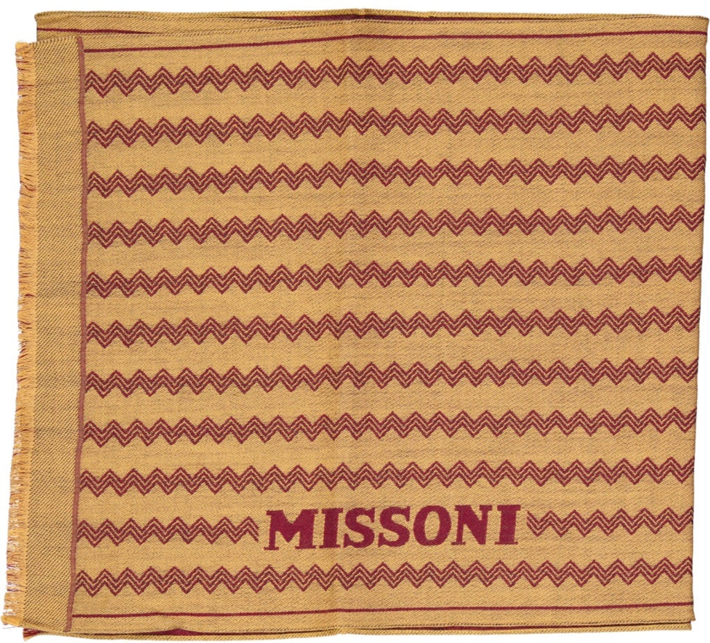 Missoni MISSONI Wool Scarf Geel