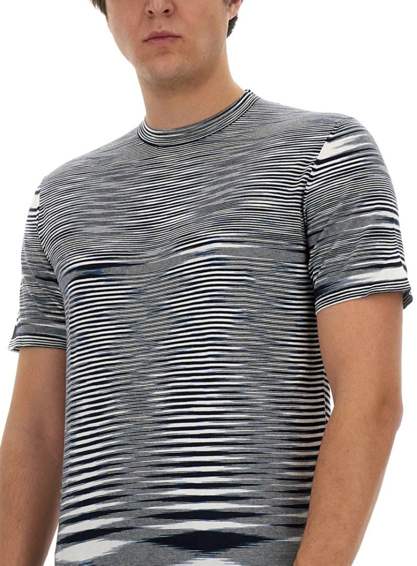 Missoni Cotton T-Shirt Blauw
