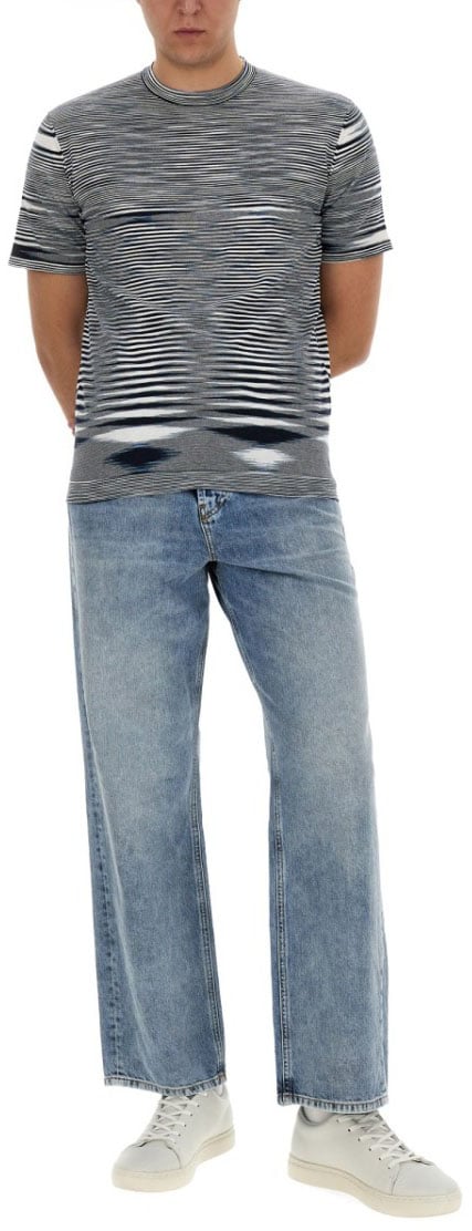 Missoni Cotton T-Shirt Blauw