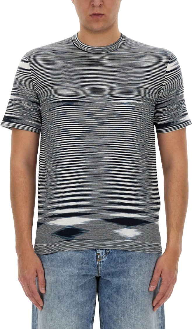Missoni Cotton T-Shirt Blauw