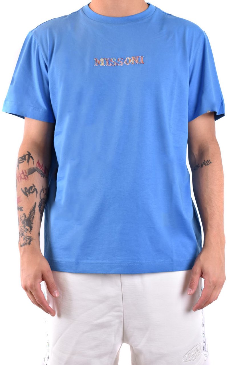 Missoni T-shirts Blue Blauw